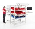 FiFo rack with rear module