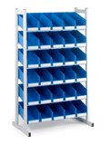 Stacking bin racks